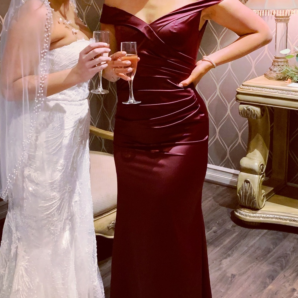 David’s Bridal Galina Signature Bridesmaid Dress.